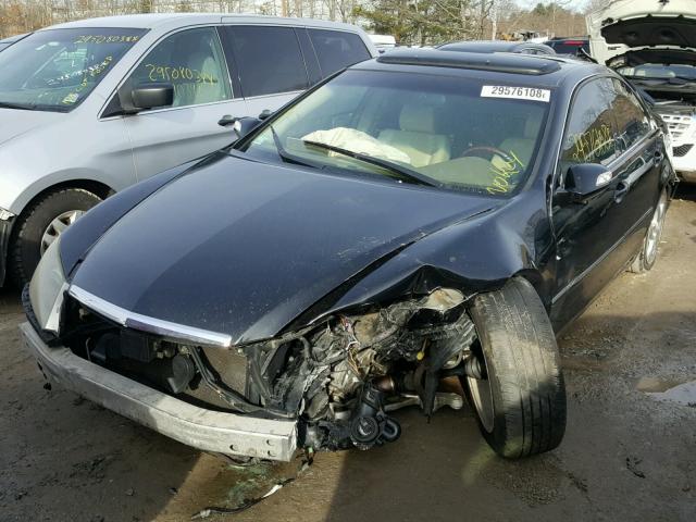 JH4KB16596C000662 - 2006 ACURA RL შავი ფოტო 2