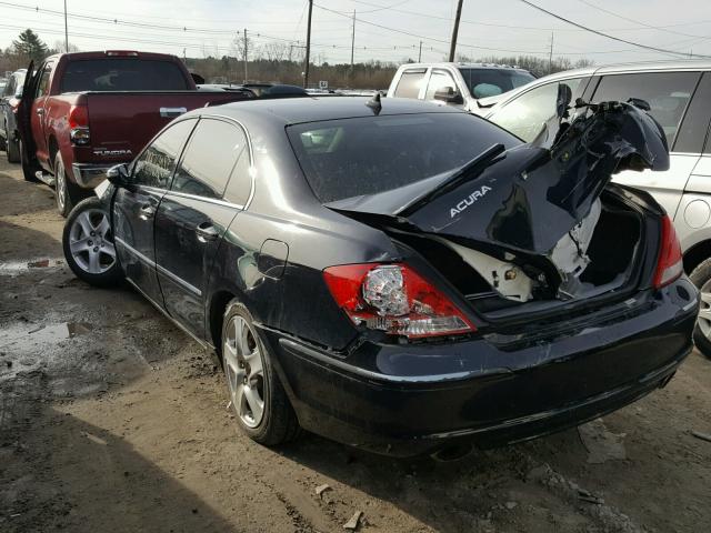 JH4KB16596C000662 - 2006 ACURA RL შავი ფოტო 3