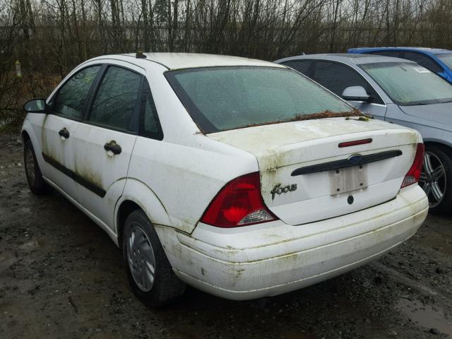 1FAFP33P51W304364 - 2001 FORD FOCUS LX WHITE photo 3