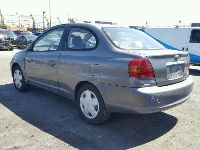 JTDAT123X40326919 - 2004 TOYOTA ECHO GRAY photo 3