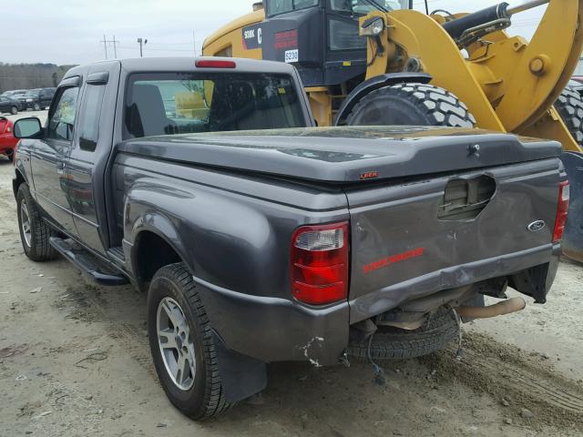 1FTYR44U84PB25788 - 2004 FORD RANGER SUP GRAY photo 3