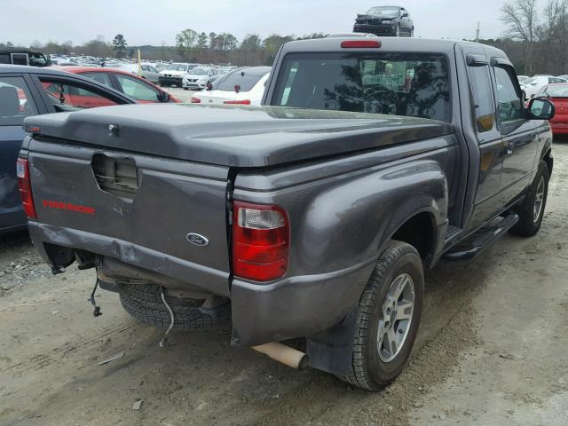 1FTYR44U84PB25788 - 2004 FORD RANGER SUP GRAY photo 4