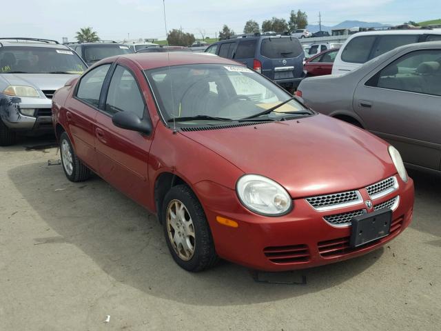 1B3ES56C55D286234 - 2005 DODGE NEON SXT RED photo 1