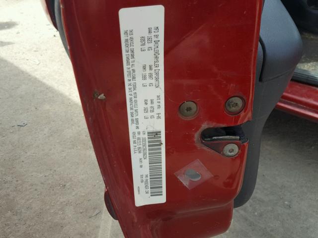 1B3ES56C55D286234 - 2005 DODGE NEON SXT RED photo 10