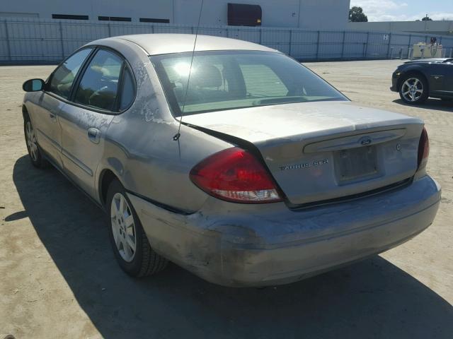 1FAFP53U34A154189 - 2004 FORD TAURUS SE TAN photo 3