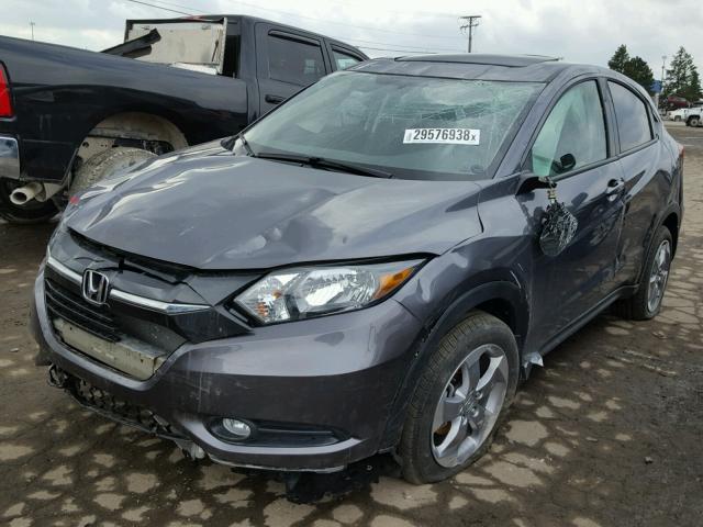 3CZRU6H54HM700959 - 2017 HONDA HR-V EX GRAY photo 2