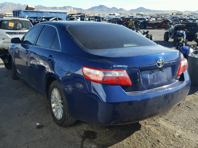 4T1BE46K27U159871 - 2007 TOYOTA CAMRY LE A Көк фото 3
