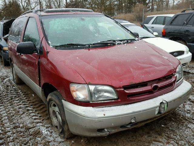 4T3ZF13C5YU178074 - 2000 TOYOTA SIENNA LE RED photo 1