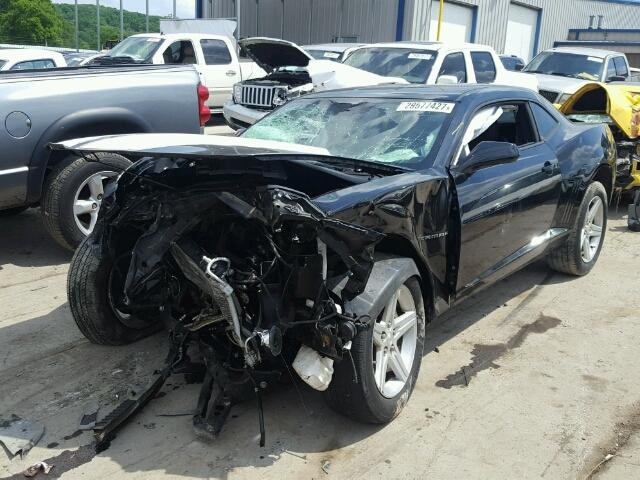 2G1FB1ED4B9136641 - 2011 CHEVROLET CAMARO LT BLACK photo 2