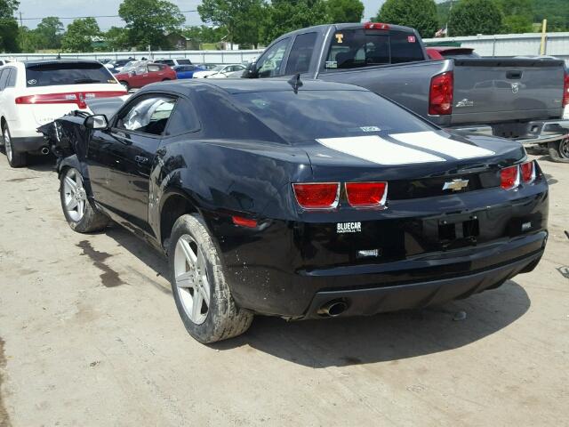 2G1FB1ED4B9136641 - 2011 CHEVROLET CAMARO LT BLACK photo 3