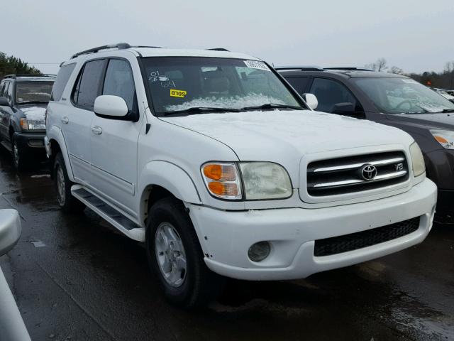 5TDBT48A71S033029 - 2001 TOYOTA SEQUOIA LI WHITE photo 1