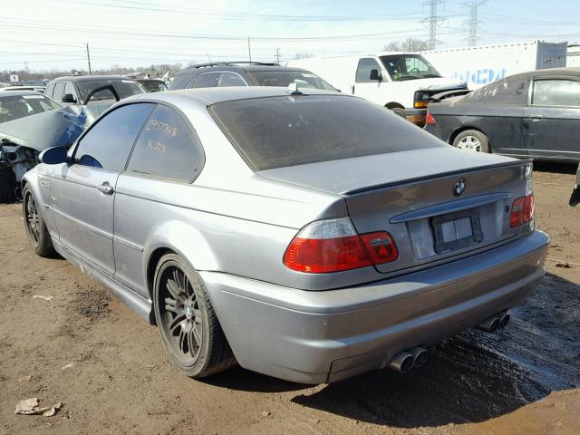 WBSBL93474PN57965 - 2004 BMW M3 GRAY photo 3