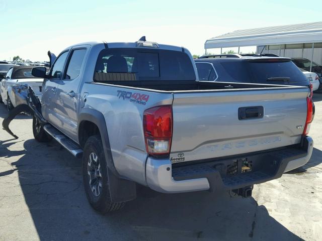 3TMCZ5AN1HM090035 - 2017 TOYOTA TACOMA DOU Күміс фото 3