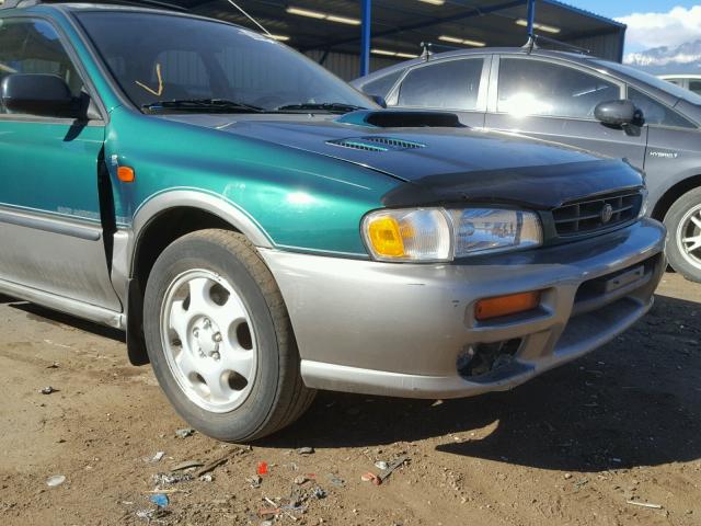 JF1GF4857XH809114 - 1999 SUBARU IMPREZA OU GREEN photo 9