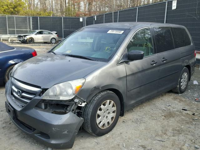 5FNRL38257B077013 - 2007 HONDA ODYSSEY LX GRAY photo 2