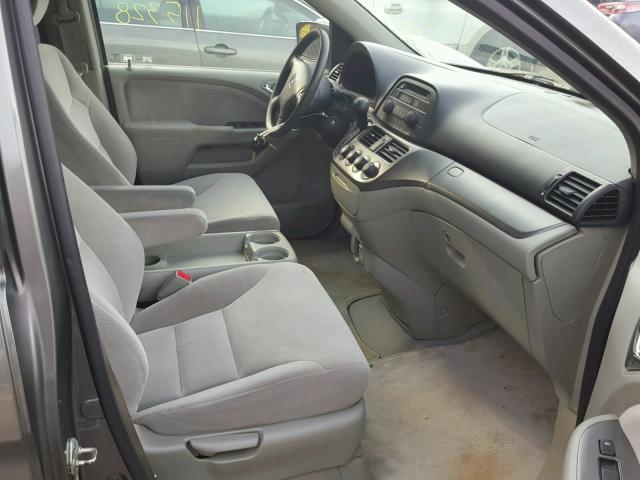 5FNRL38257B077013 - 2007 HONDA ODYSSEY LX GRAY photo 5