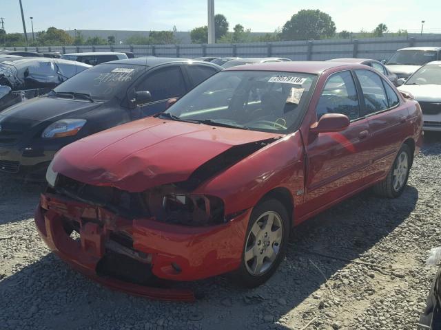 3N1CB51DX6L504544 - 2006 NISSAN SENTRA 1.8 RED photo 2