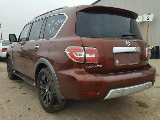 JN8AY2ND8H9005107 - 2017 NISSAN ARMADA SV BROWN photo 3