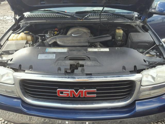 3GKEC16T61G207742 - 2001 GMC YUKON XL C BLUE photo 7