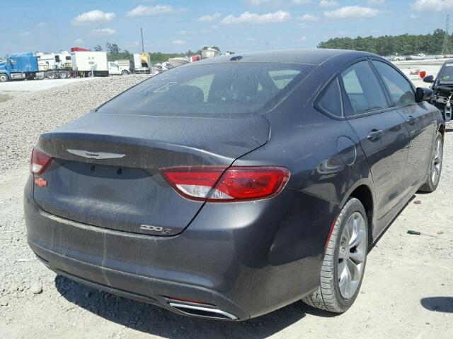 1C3CCCBB7FN717869 - 2015 CHRYSLER 200 S SILVER photo 4