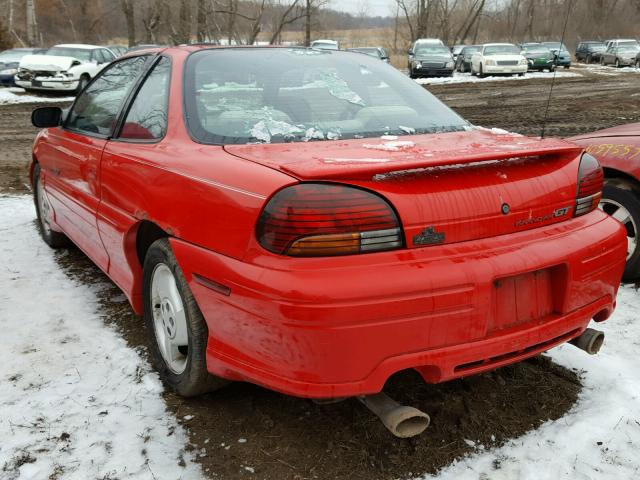 1G2NW12T1TC807197 - 1996 PONTIAC GRAND AM G RED photo 3