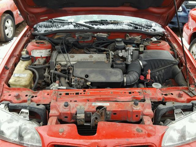 1G2NW12T1TC807197 - 1996 PONTIAC GRAND AM G RED photo 7