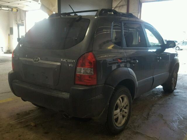 KM8JN12D27U575985 - 2007 HYUNDAI TUCSON SE GRAY photo 4