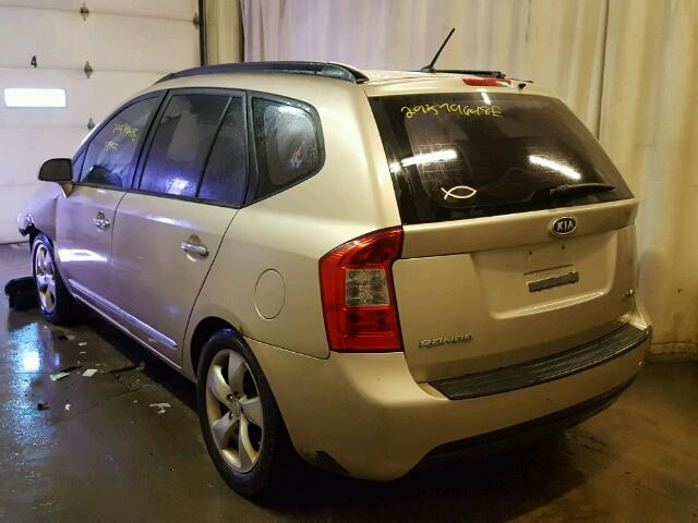 KNAFG526587154627 - 2008 KIA RONDO LX GOLD photo 3