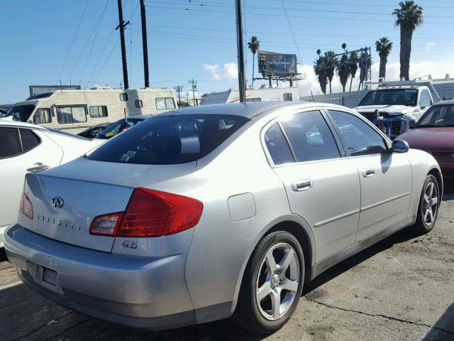 JNKCV51E43M313408 - 2003 INFINITI G35 SILVER photo 4