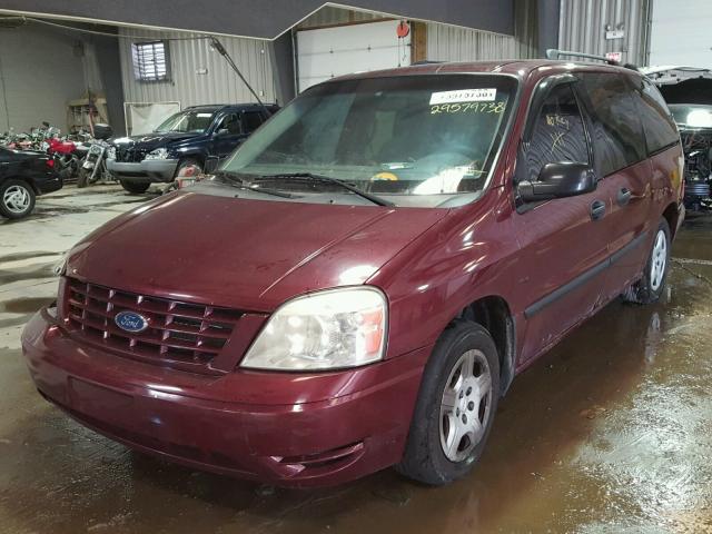 2FMZA51676BA11102 - 2006 FORD FREESTAR S BURGUNDY photo 2