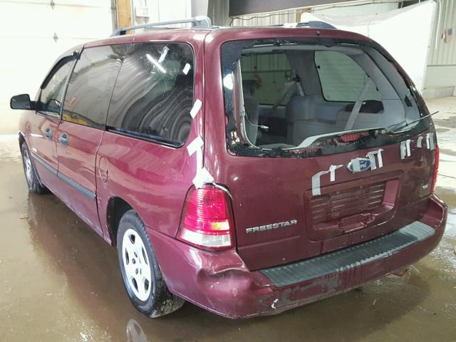 2FMZA51676BA11102 - 2006 FORD FREESTAR S BURGUNDY photo 3