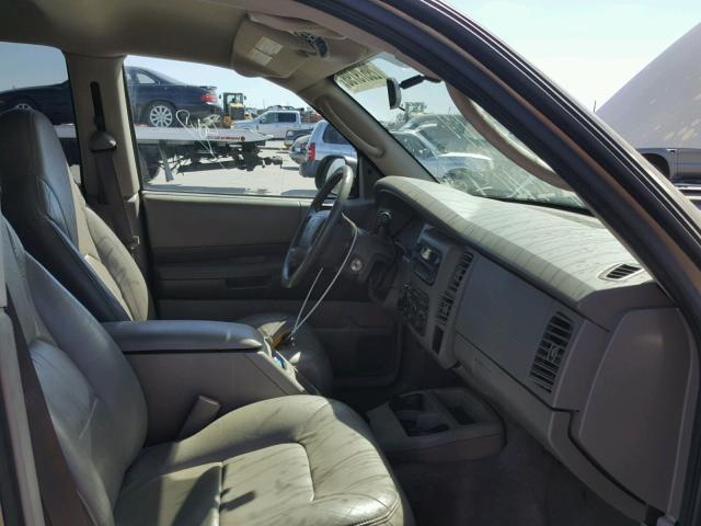 1D4HS48N03F626432 - 2003 DODGE DURANGO SL BROWN photo 5