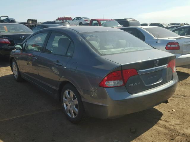 1HGFA16539L014360 - 2009 HONDA CIVIC LX GRAY photo 3