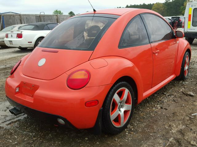 3VWCD21CX2M430069 - 2002 VOLKSWAGEN NEW BEETLE ORANGE photo 4