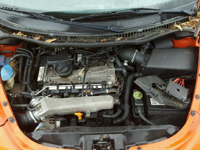 3VWCD21CX2M430069 - 2002 VOLKSWAGEN NEW BEETLE 橙色 照片 7
