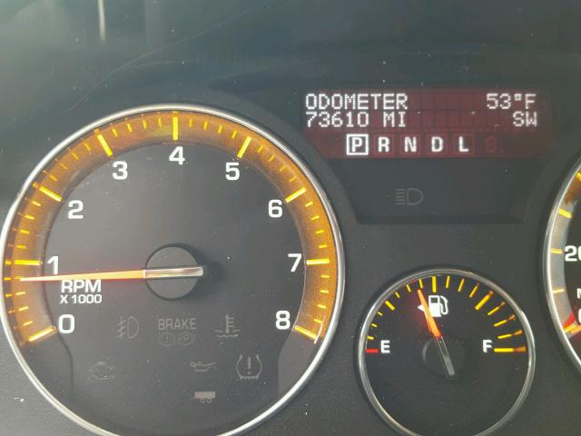 5GZEV23D59J182883 - 2009 SATURN OUTLOOK XR შავი ფოტო 8