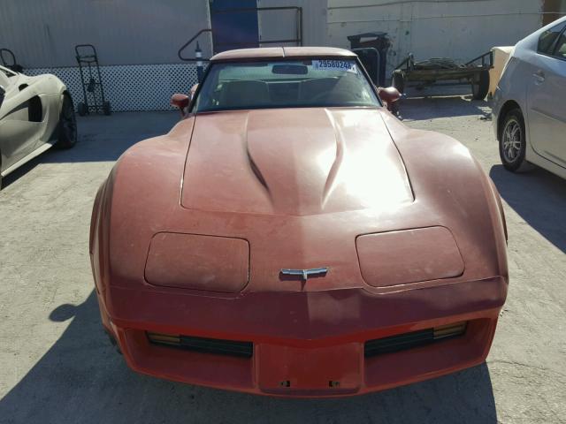 1Z878AS411649 - 1980 CHEVROLET CORVETTE RED photo 10