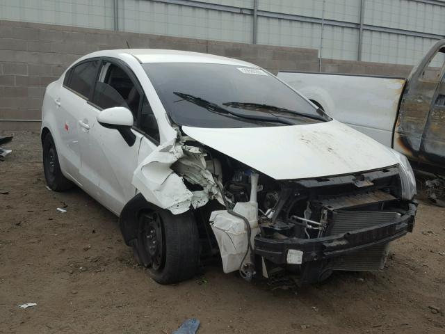 KNADM4A34E6416110 - 2014 KIA RIO LX Սպիտակ լուսանկար 1