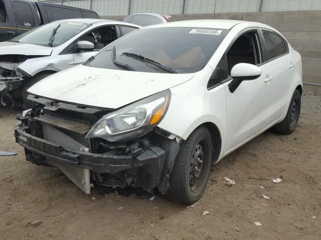 KNADM4A34E6416110 - 2014 KIA RIO LX Սպիտակ լուսանկար 2