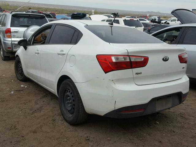 KNADM4A34E6416110 - 2014 KIA RIO LX Սպիտակ լուսանկար 3