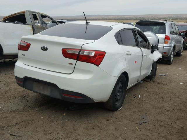 KNADM4A34E6416110 - 2014 KIA RIO LX Սպիտակ լուսանկար 4