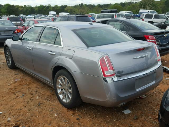 2C3CCAEG0DH620417 - 2013 CHRYSLER 300C SILVER photo 3