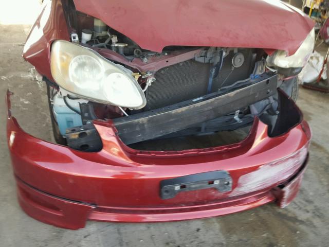 1NXBR30E57Z820987 - 2007 TOYOTA COROLLA CE RED photo 9