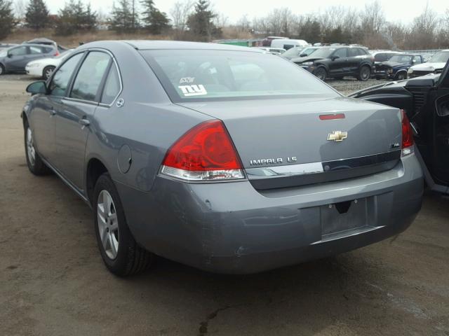 2G1WB58K281223687 - 2008 CHEVROLET IMPALA LS GRAY photo 3