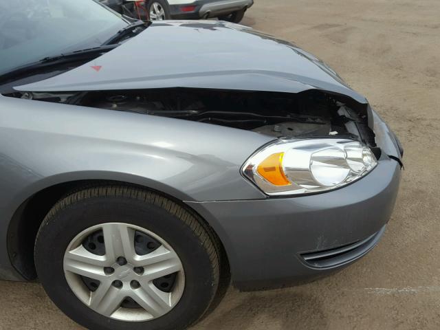 2G1WB58K281223687 - 2008 CHEVROLET IMPALA LS GRAY photo 9