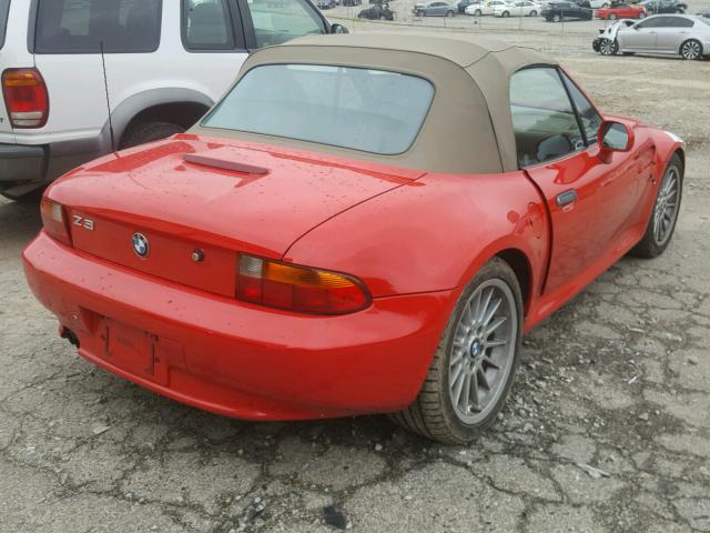 4USCJ3321WLC12550 - 1998 BMW Z3 2.8 RED photo 4