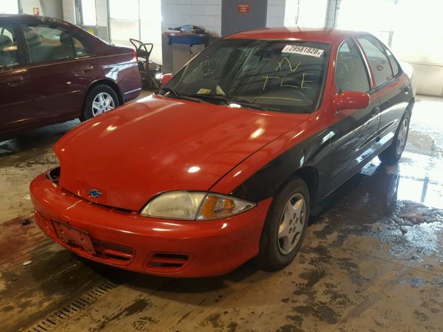 1G1JC524X27389810 - 2002 CHEVROLET CAVALIER B TWO TONE photo 2