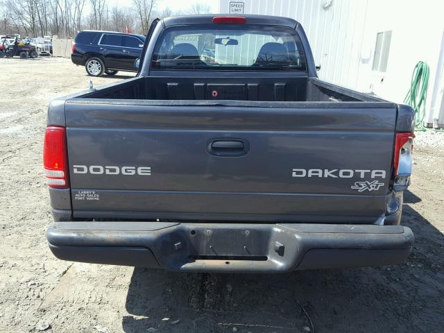 1D7FL16X73S314089 - 2003 DODGE DAKOTA SXT GRAY photo 6