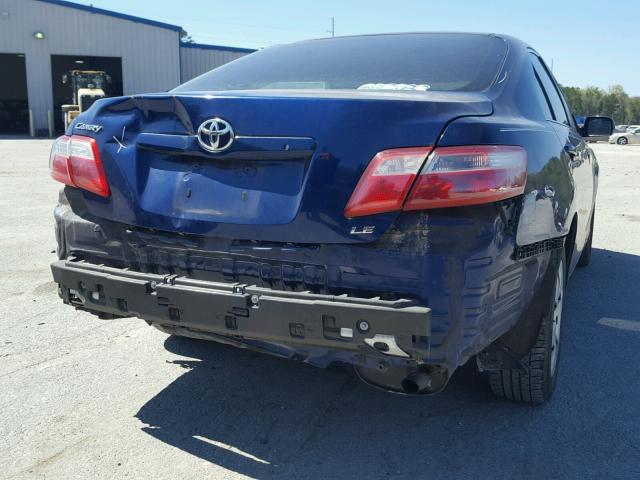 4T1BE46K57U126072 - 2007 TOYOTA CAMRY NEW BLUE photo 9