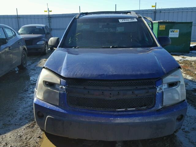 2CNDL13F756005060 - 2005 CHEVROLET EQUINOX LS BLUE photo 9